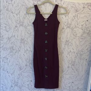 Long Wine Dress